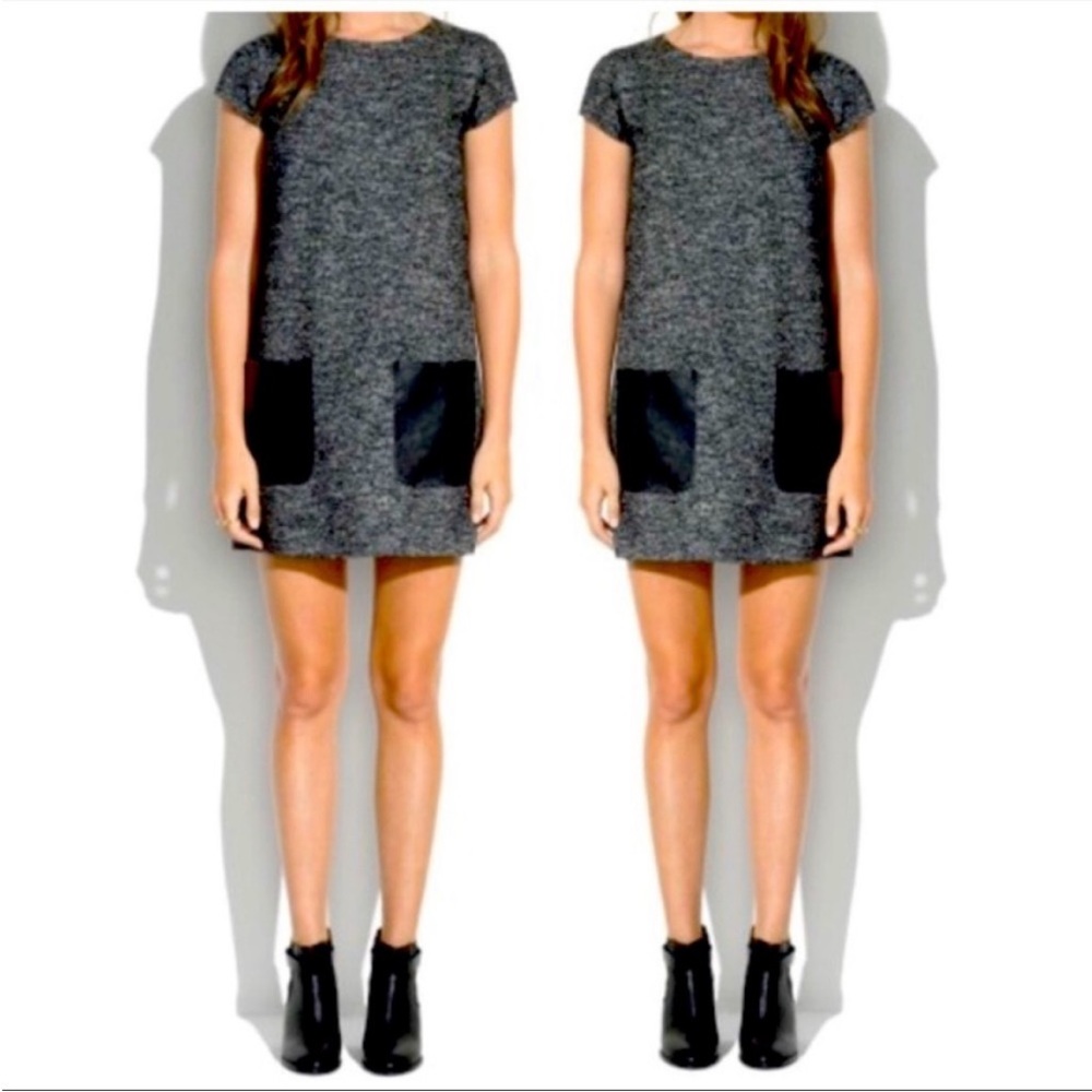 Madewell XS dress with pleather pockets.